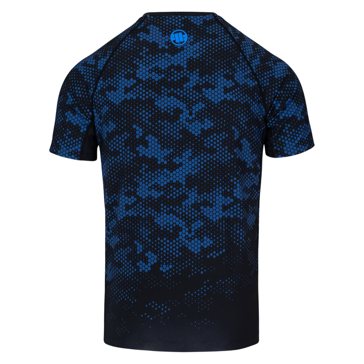 Pitbull Rashguard Hex Camo Hilltop Niebieski Krótki rękaw