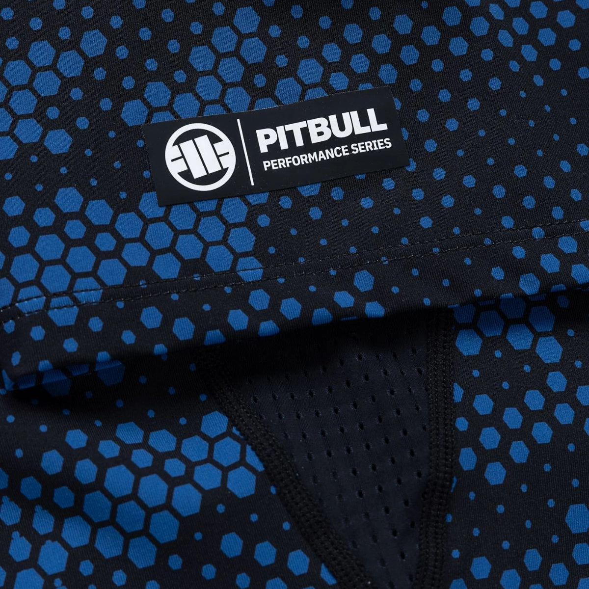 Pitbull Rashguard Hex Camo Hilltop Niebieski Krótki rękaw