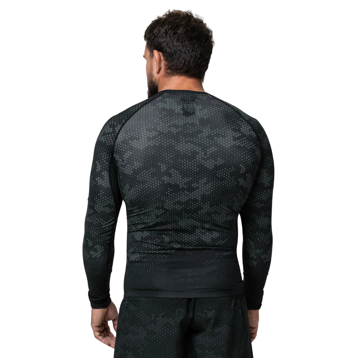 Pitbull Rashguard Hex Camo Hilltop Oliwkowy Długi rękaw
