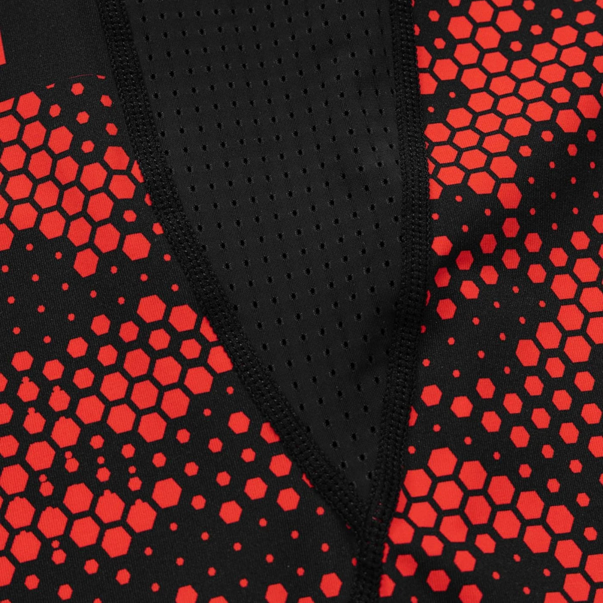 Pitbull Rashguard Hex Camo Hilltop Czerwony Długi rękaw