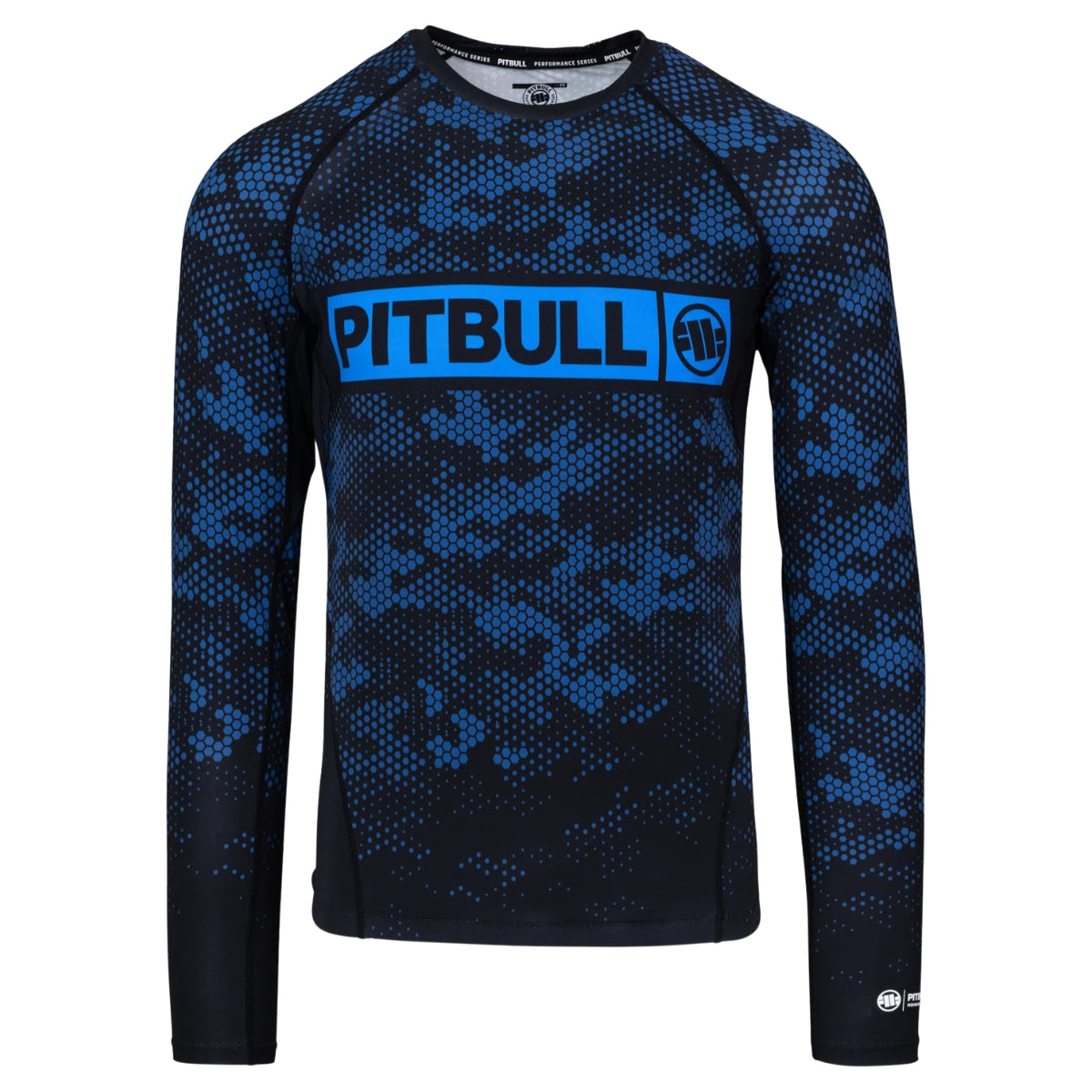 Pitbull Rashguard Hex Camo Hilltop Niebieski Długi rekaw