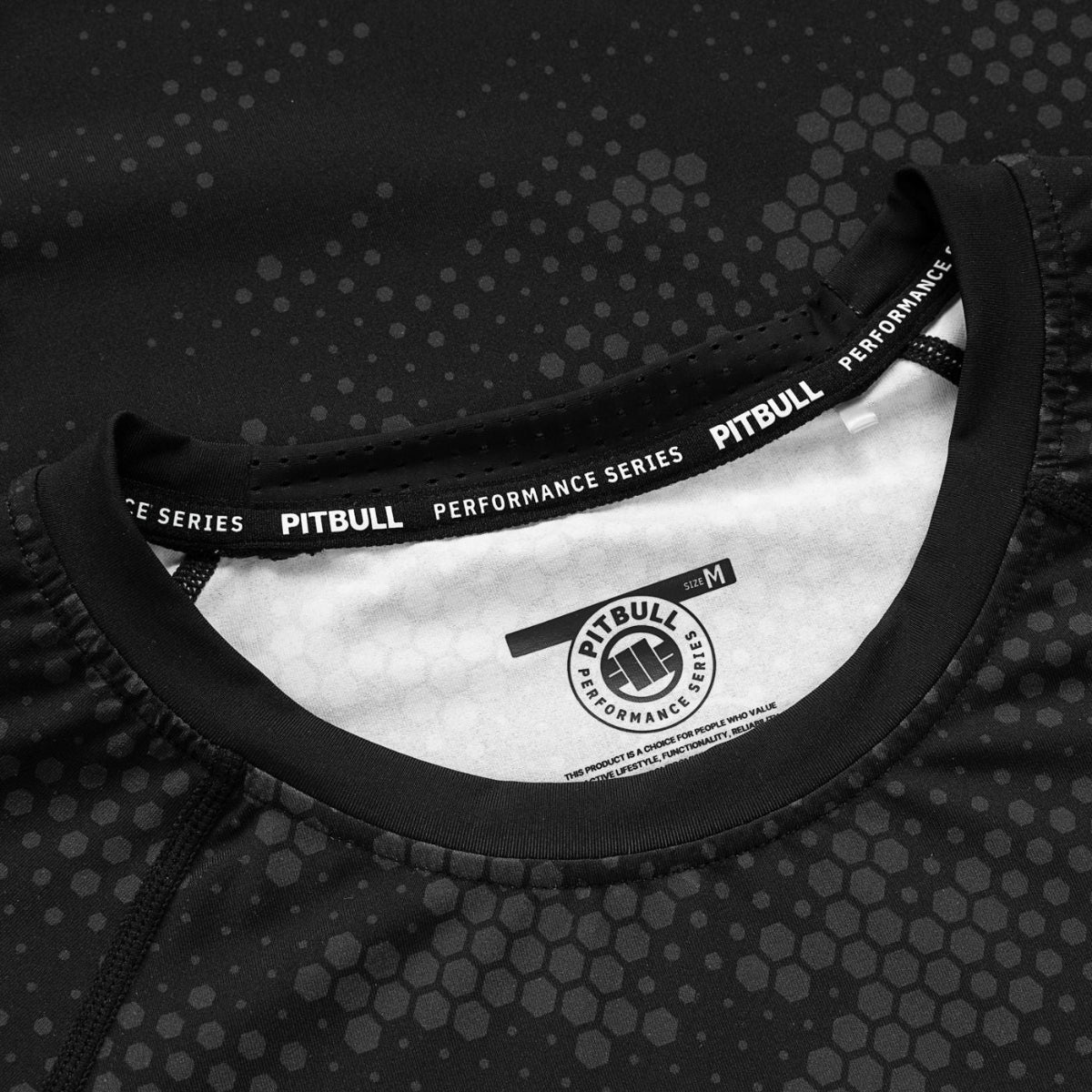 Pitbull Rashguard Hex Camo Hilltop Czarny Długi rękaw