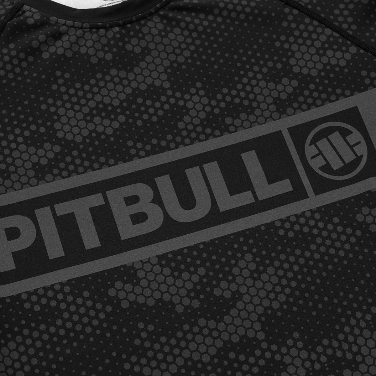 Pitbull Rashguard Hex Camo Hilltop Czarny Długi rękaw