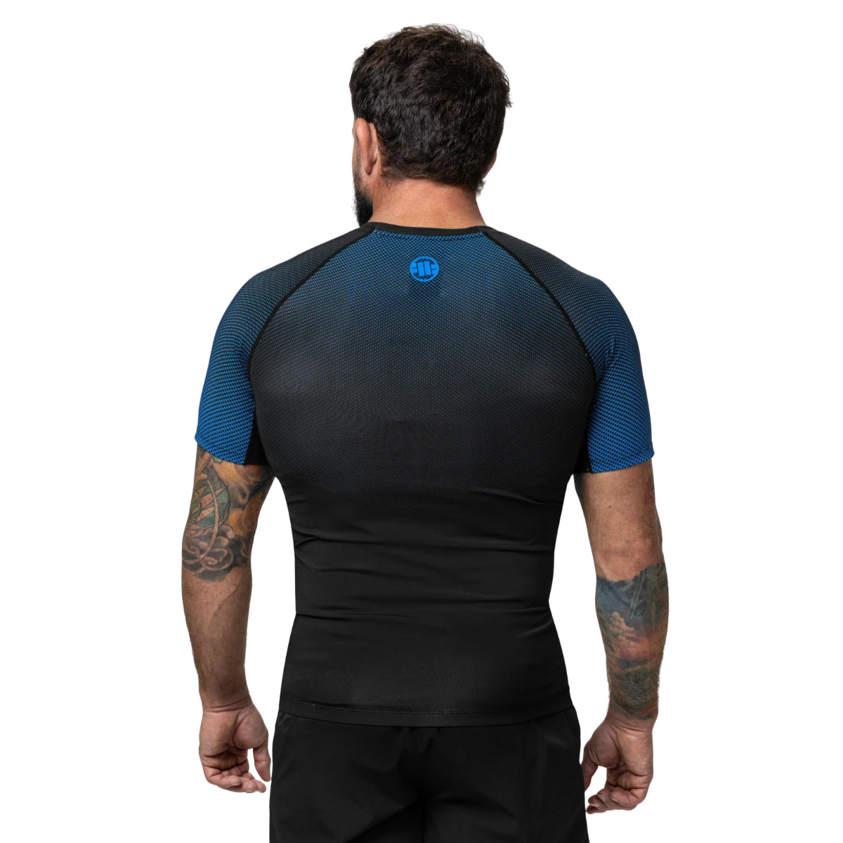Pitbull Rashguard Ranked Niebieski Krótki rękaw