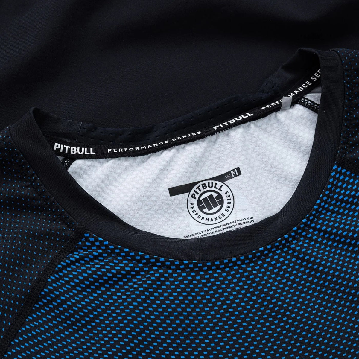 Pitbull Rashguard Ranked Niebieski Krótki rękaw