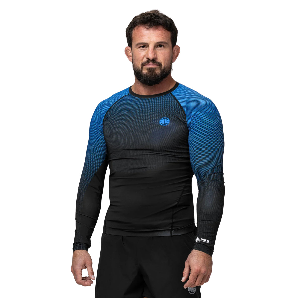 Pitbull Rashguard Ranked Niebieski Długi rękaw