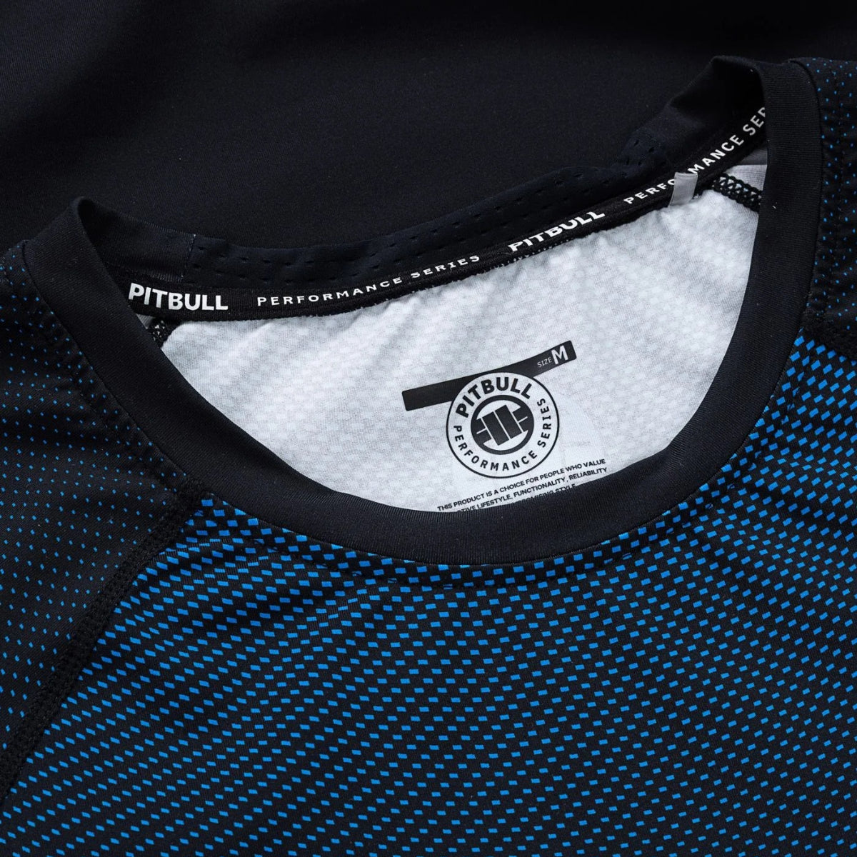 Pitbull Rashguard Ranked Niebieski Długi rękaw