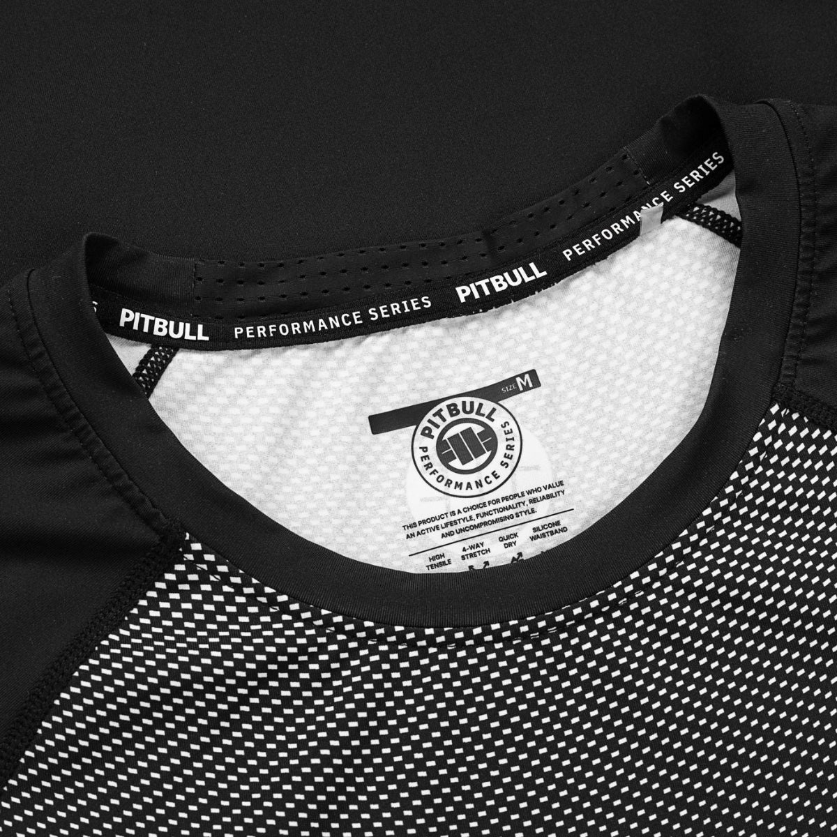 Pitbull Rashguard Ranked Czarny Długi rękaw