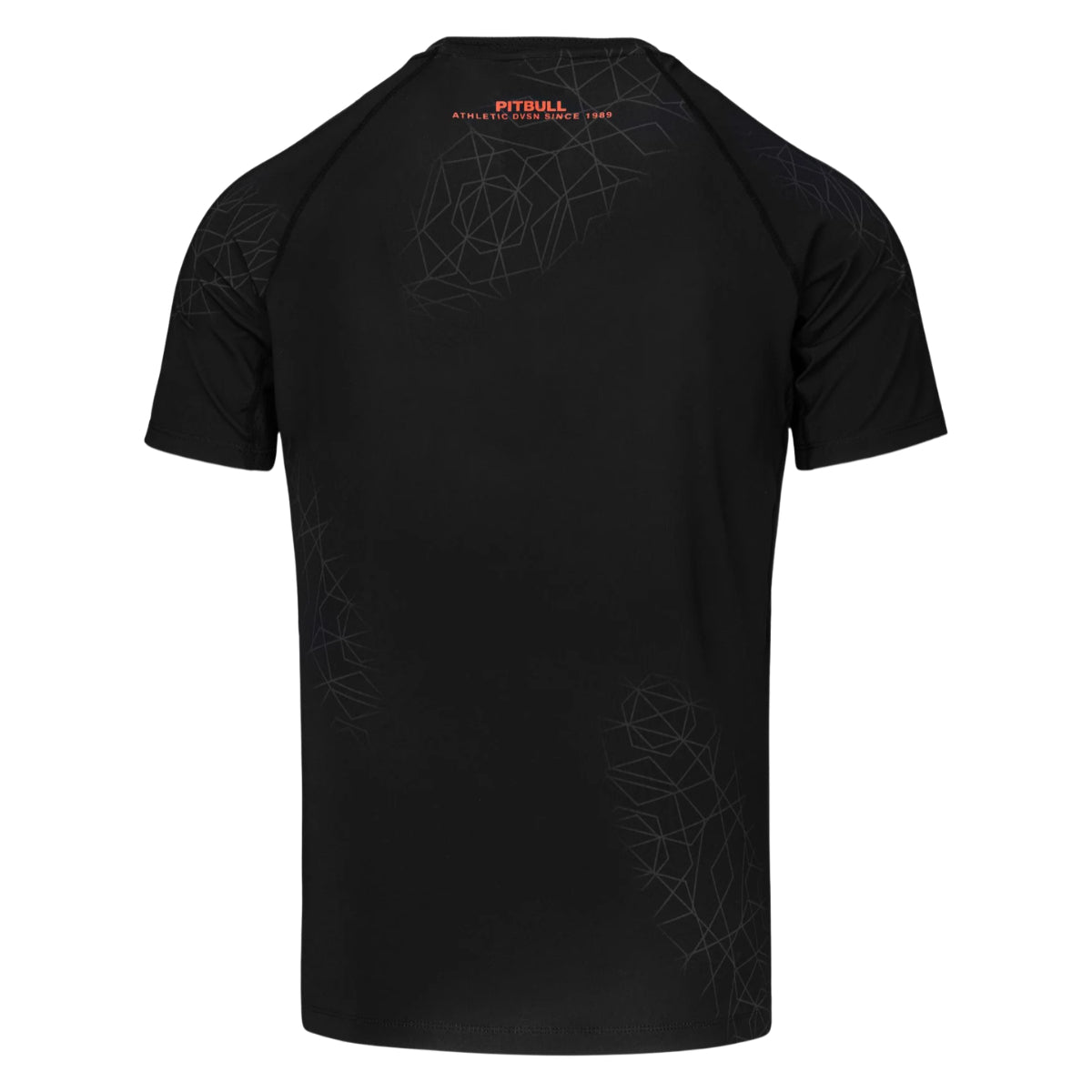 Pitbull Rashguard Ray Krótki rękaw Czarny/Czerwony