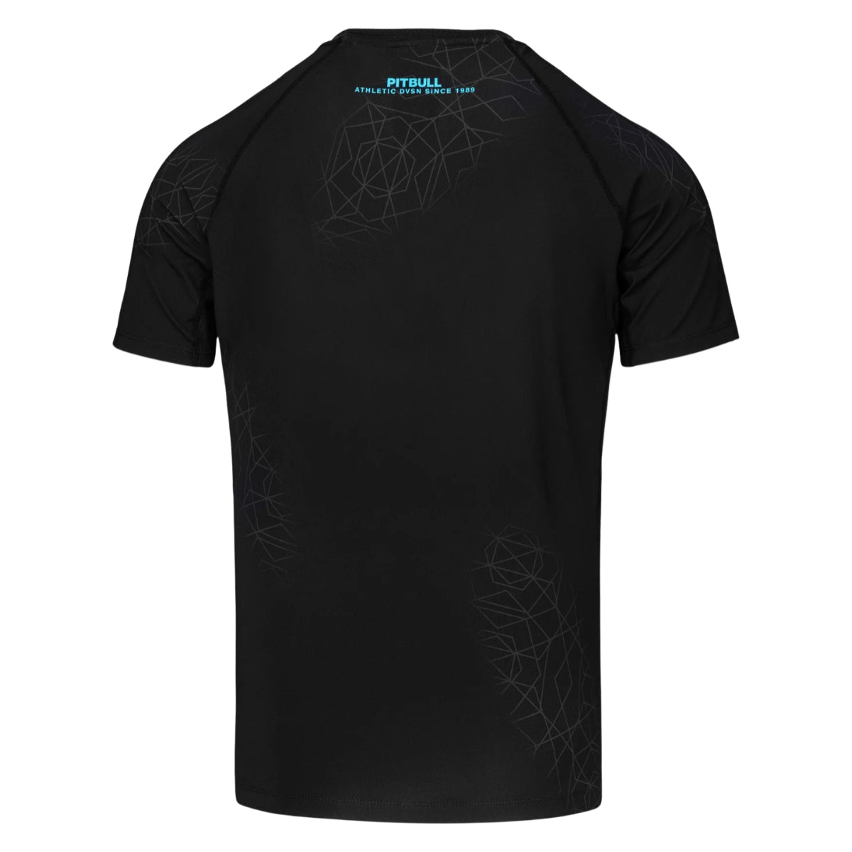 Pitbull Rashguard Ray Krótki rękaw Czarny/Niebieski