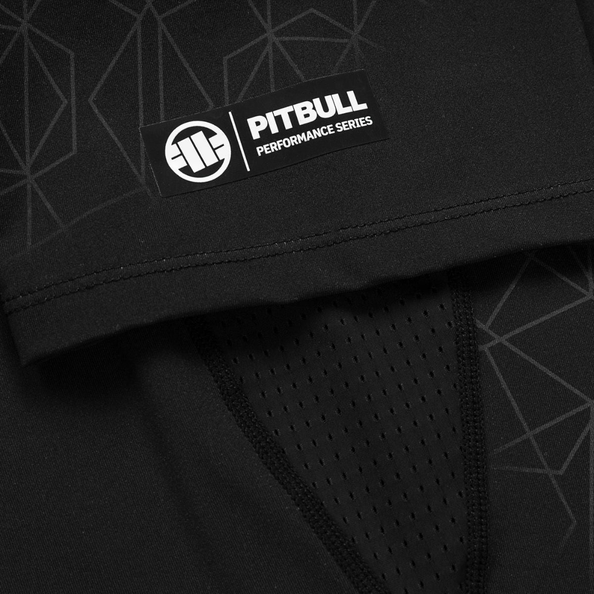 Pitbull Rashguard Ray Krótki rękaw Czarny/Niebieski