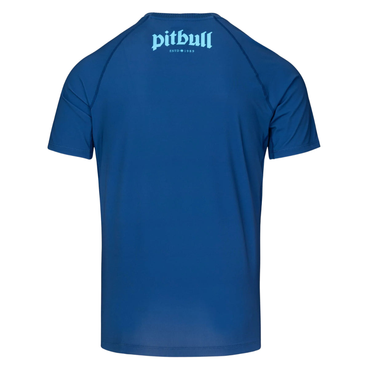 Pitbull Rashguard Logo Palms Krótki rękaw Niebieski