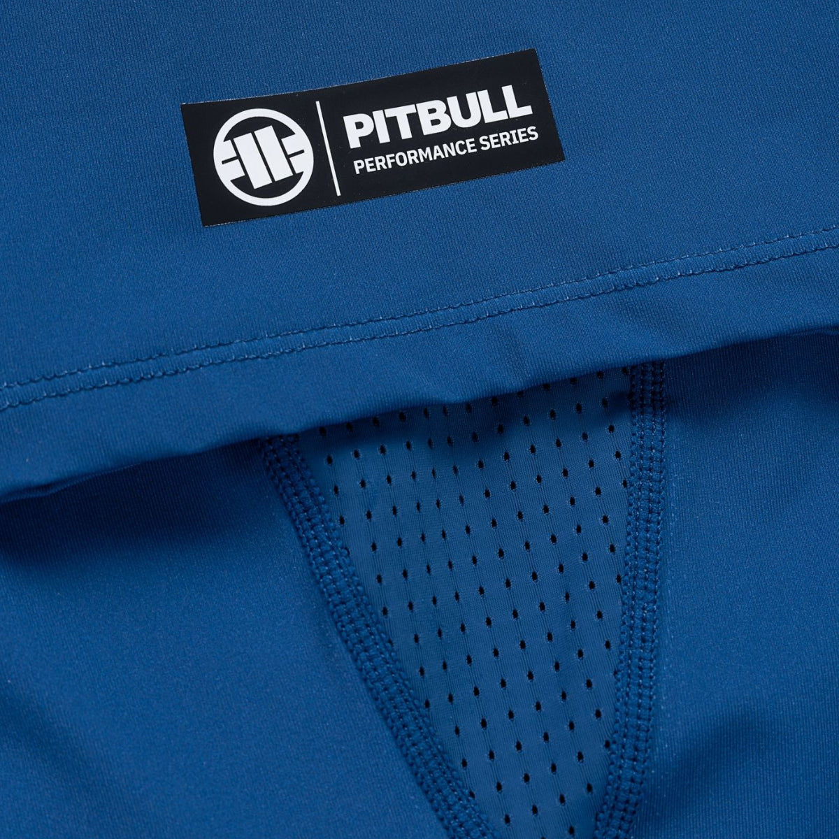 Pitbull Rashguard Logo Palms Krótki rękaw Niebieski