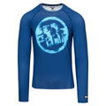Pitbull Rashguard Logo Palms Długi rękaw Niebieski