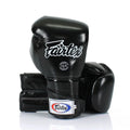 Fairtex Rękawice Bokserskie ze skóry naturalnej BGV6 Czarne/Czarne