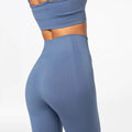 Carpatree Legginsy Bezszwowe Vibe wysoki stan Niebieskie
