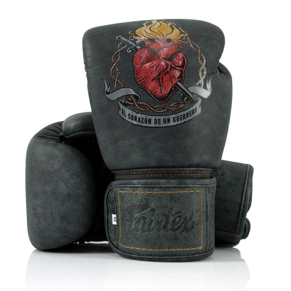 Fairtex Rękawice Bokserskie ze skóry naturalnej BGV "Heart of Warrior"