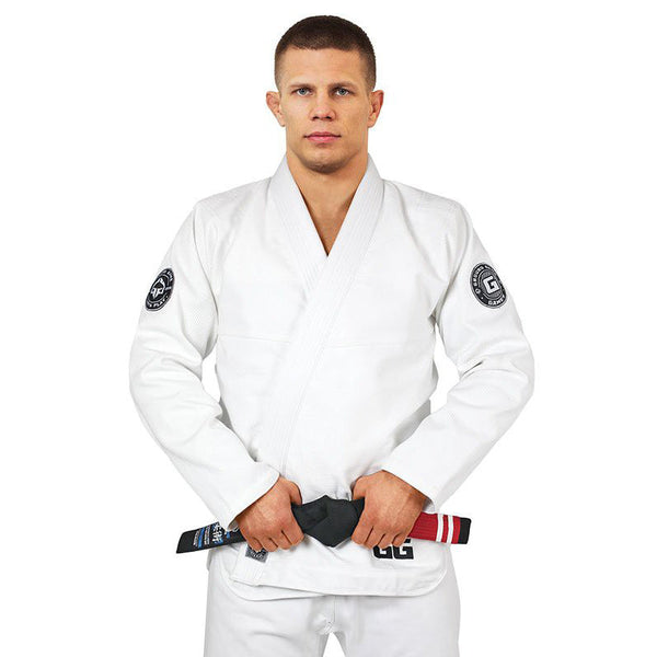 Ground Game Kimono/Gi BJJ Męskie Gamer Białe