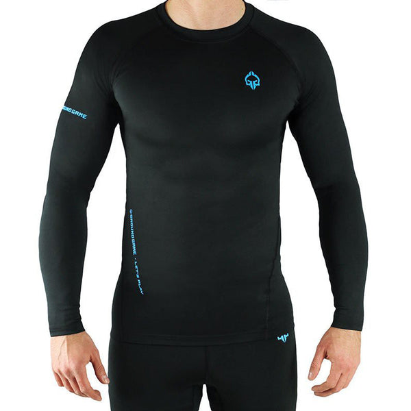 Ground Game Rashguard Męski Athletic 3.0 Długi Rękaw Czarny