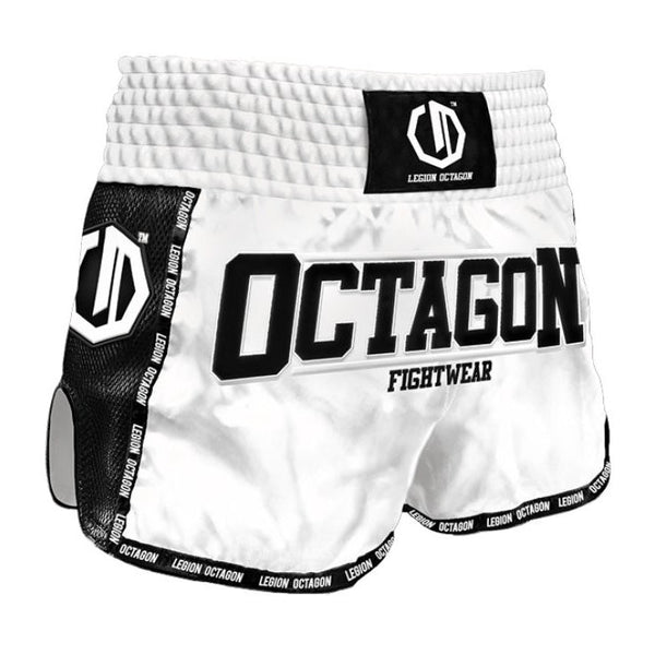 Octagon Spodenki Muay Thai Legion Future Premium Białe