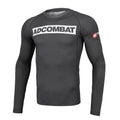 Pitbull Rashguard Męski ADCC Hilltop Długi Rękaw Szary