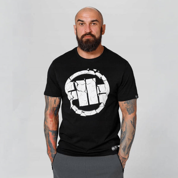 Pitbull T-shirt bawełniany, klasyczny model Scratch czarny
