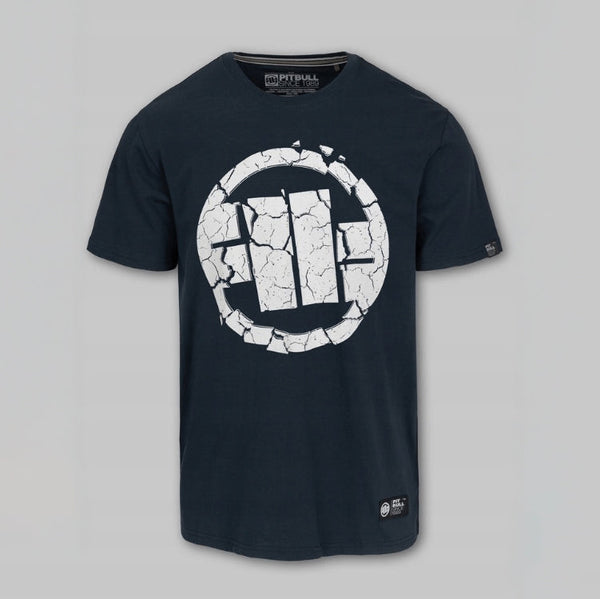 Pitbull T-shirt bawełniany, klasyczny model Scratch niebieski