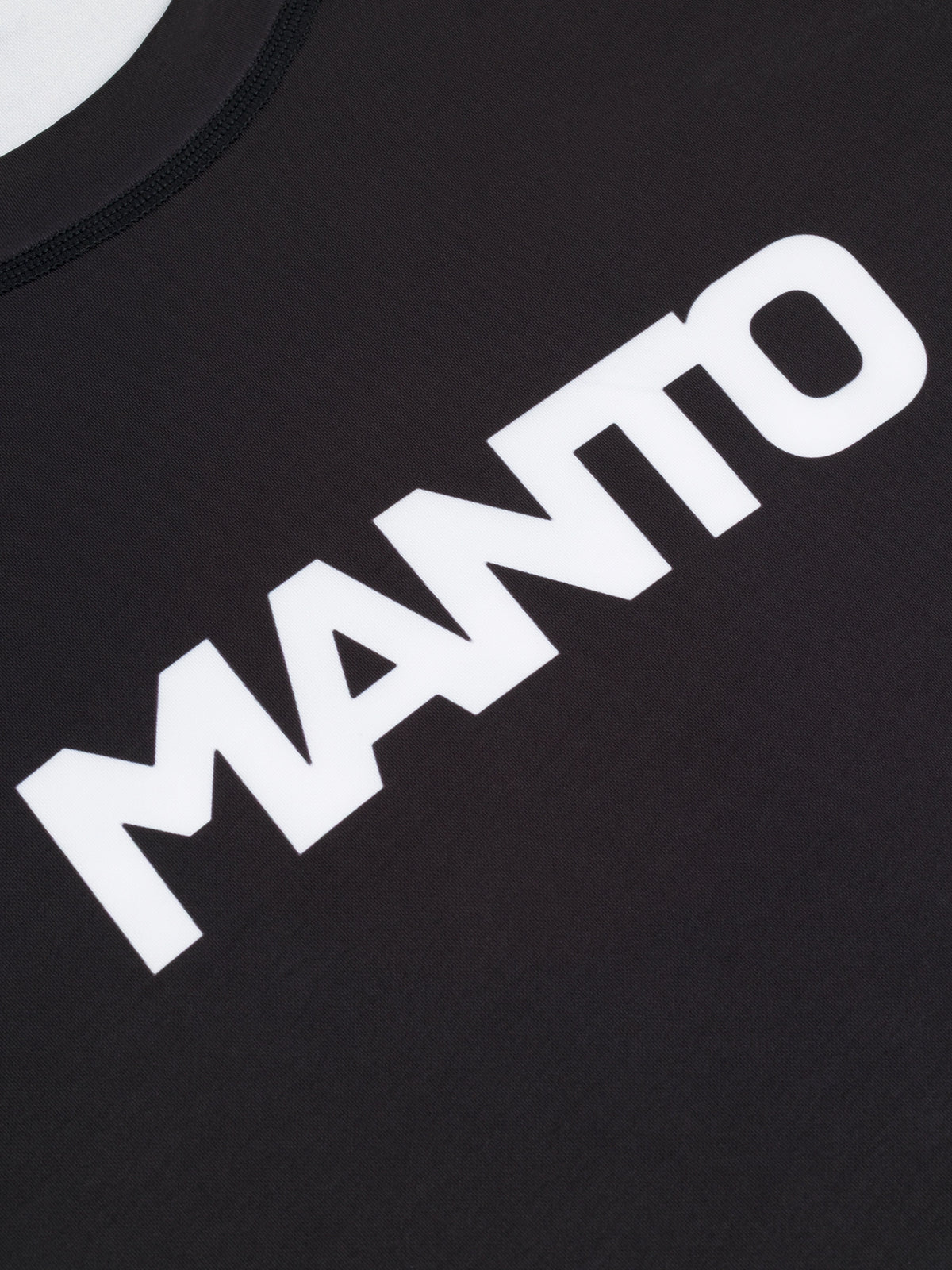 MANTO Rashguard Męski Krótki Rękaw LOGO DUAL Czarny