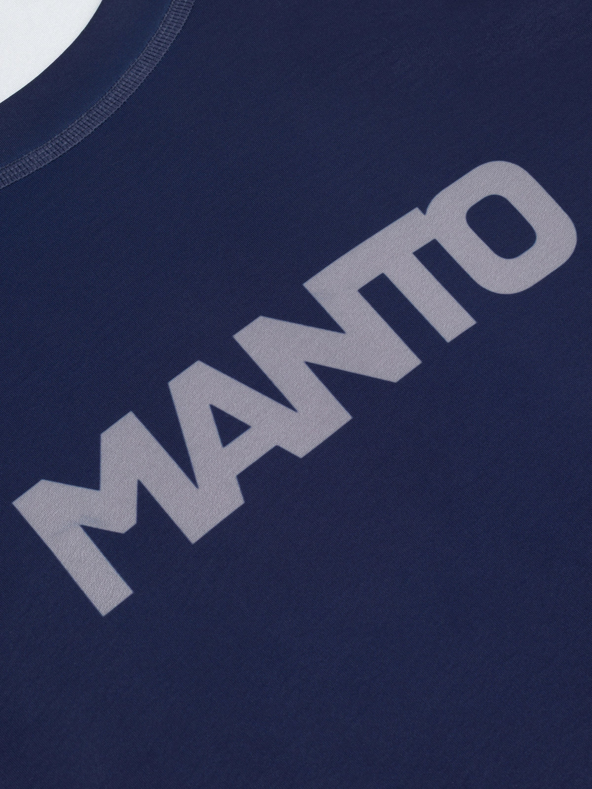 MANTO Rashguard Męski Krótki Rękaw LOGO DUAL Granatowy