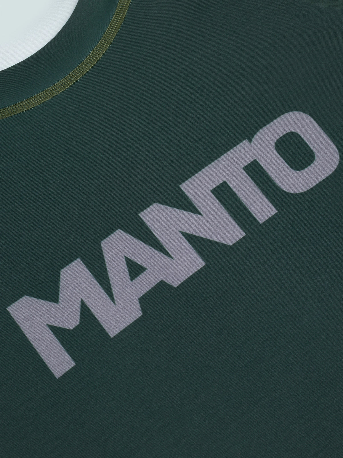 MANTO Rashguard Męski Krótki Rękaw LOGO DUAL zielony