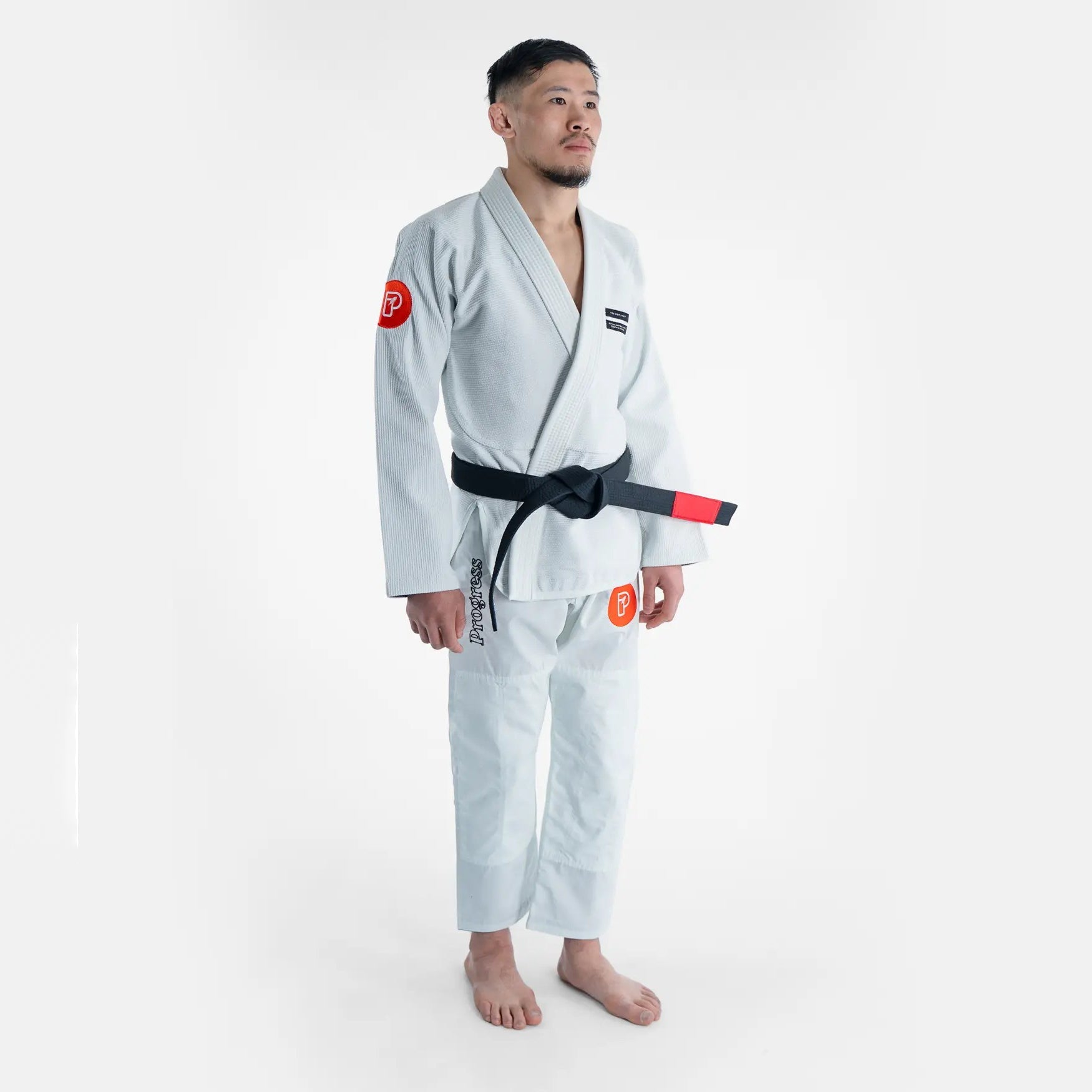 Progress Kimono/Gi BJJ Męskie Featherlight Lightweight Competition Białe