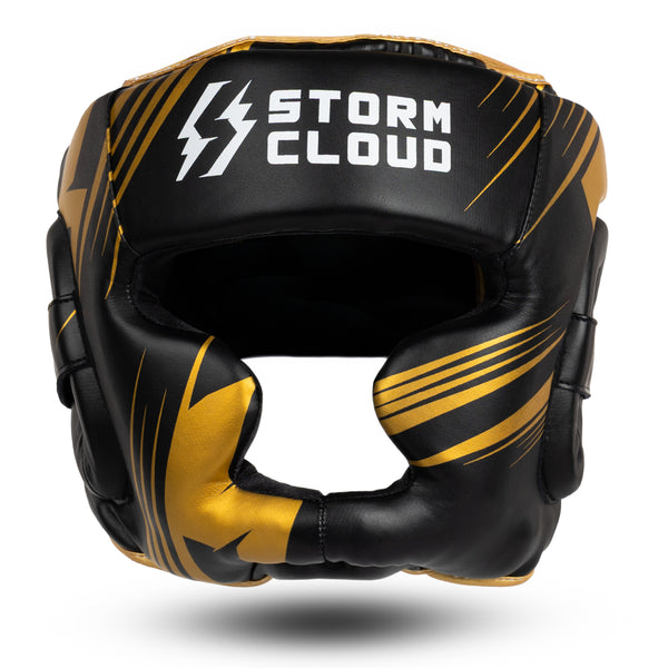 StormCloud Kask Bokserski Lynx 2.0 Czarny/Złoty