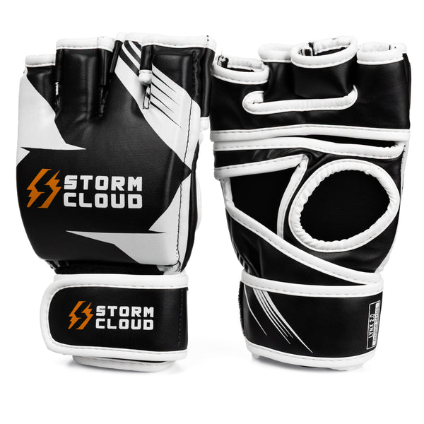 StormCloud Rękawice MMA Lynx 2.0 Czarne/Białe 4oz