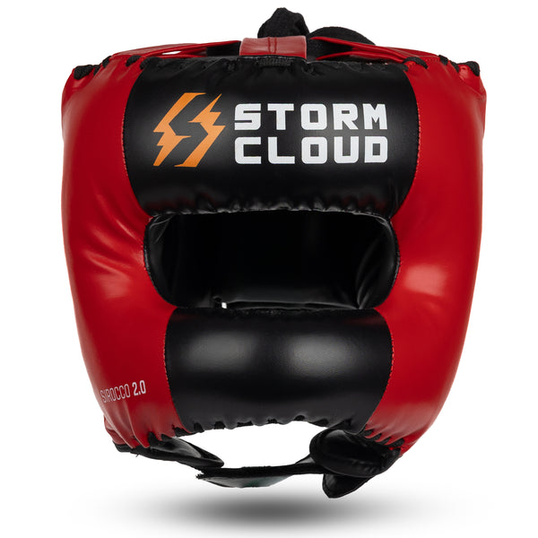 StormCloud Kask Bokserski z Ochroną Nosa Sirocco 2.0 Czerwony