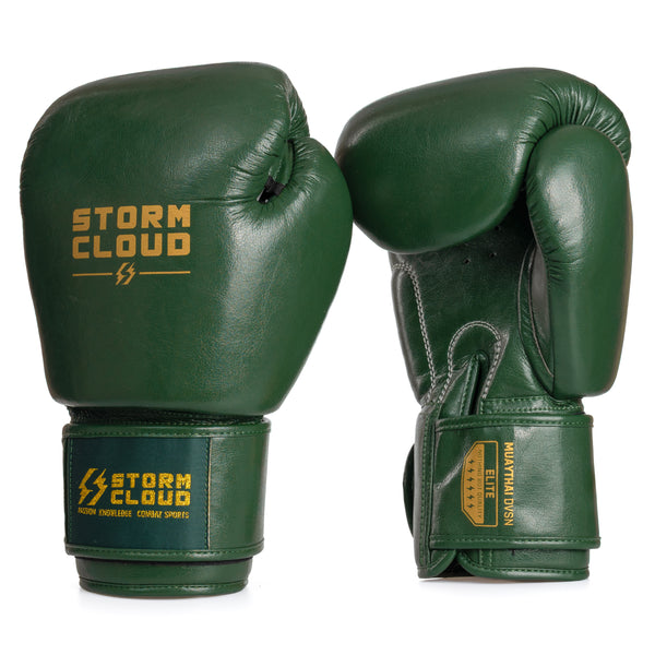 StormCloud Rękawice bokserskie Vanguard Elite Thai Zielone