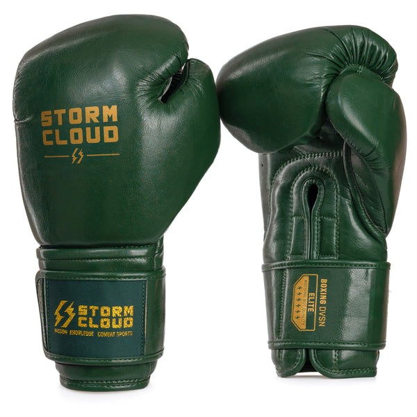 StormCloud Rękawice bokserskie Vanguard Boxing Elite Zielone