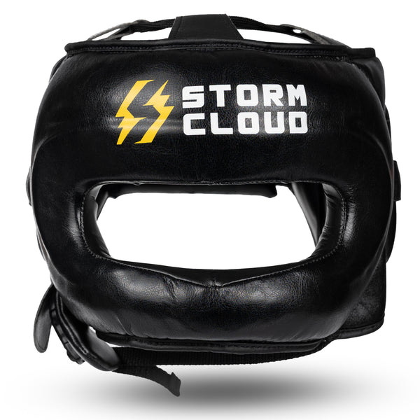 StormCloud Kask Bokserski z Ochroną Nosa Spectre Czarny