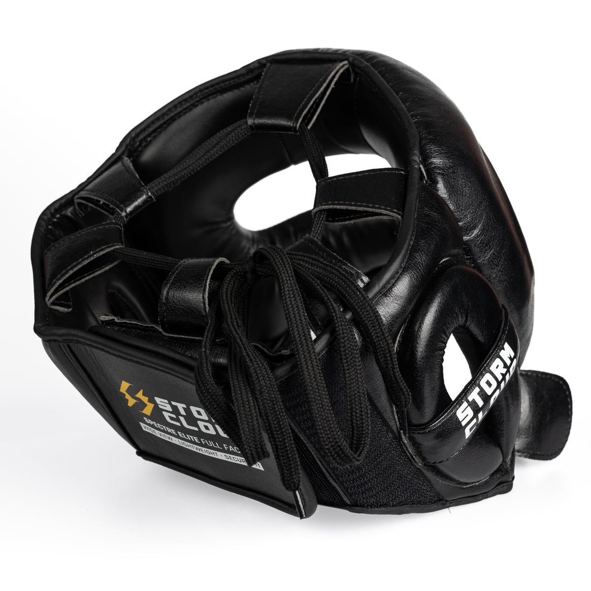 StormCloud Kask Bokserski z Ochroną Nosa Spectre Czarny