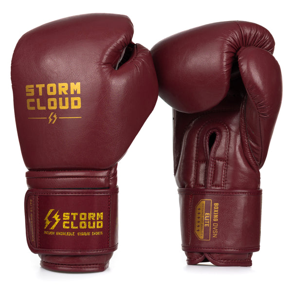 StormCloud Rękawice bokserskie Vanguard Boxing Elite Bordowe