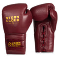 StormCloud Rękawice Vanguard Elite Boxing Wiązane Bordowe