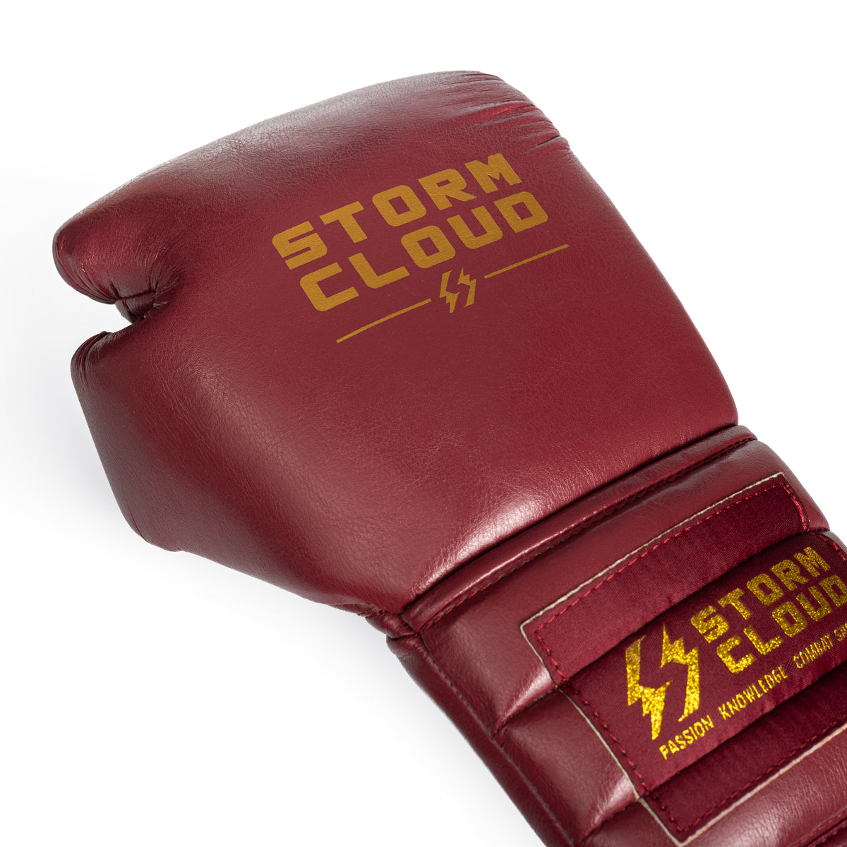 StormCloud Rękawice Vanguard Elite Boxing Wiązane Bordowe