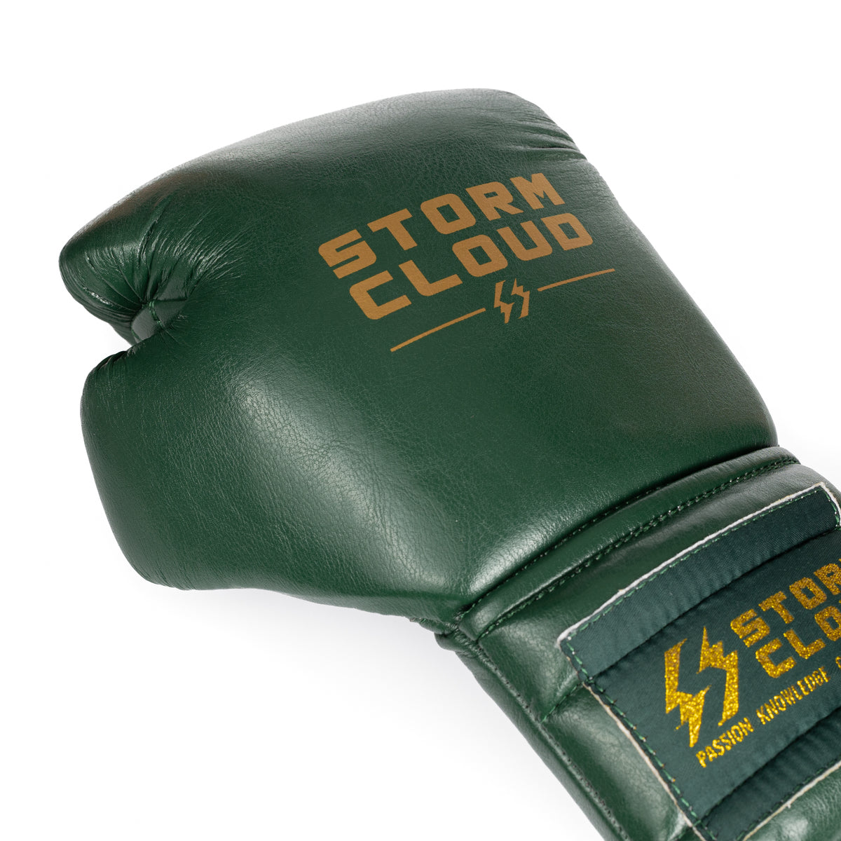 StormCloud Rękawice Vanguard Elite Boxing Wiązane Zielone