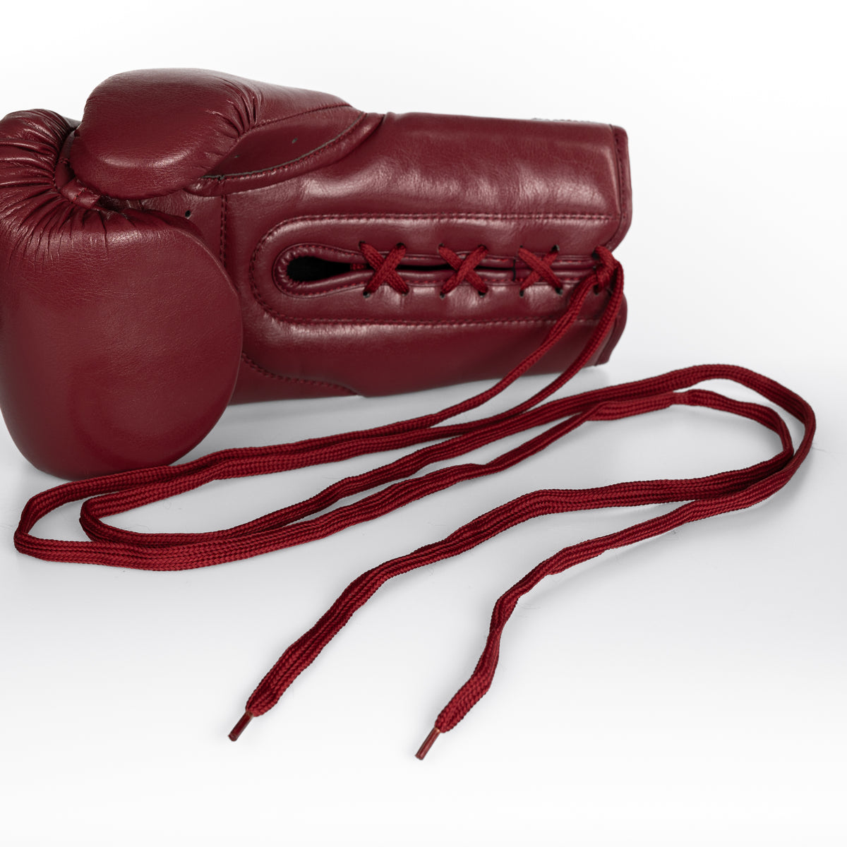 StormCloud Rękawice Vanguard Elite Boxing Wiązane Bordowe