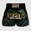 Venum Attack Spodenki do Muay Thai Czarno-Zielone