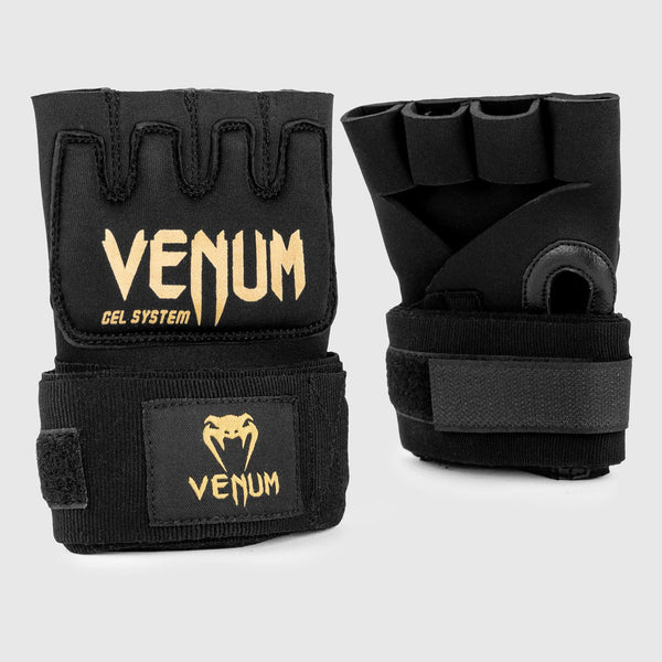 Venum Gel Kontact Hand Wrap Owijki Bokserskie - Bandaże Żelowe Czarny/Złoty