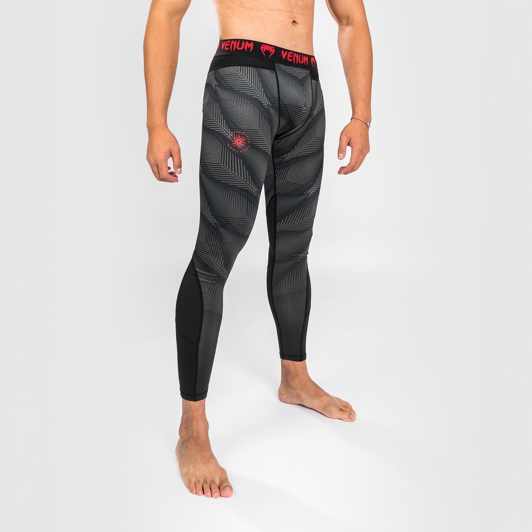 Venum Legginsy Treningowe Męskie Phantom Czarne/Czerwone
