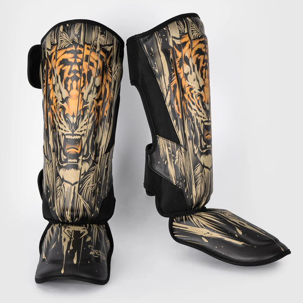 Venum Ochraniacze Piszczeli Tiger Black-Neon Orange