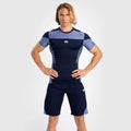 Venum Rashguard Męski Tempest Krótki Rękaw Granatowy/Błękitny
