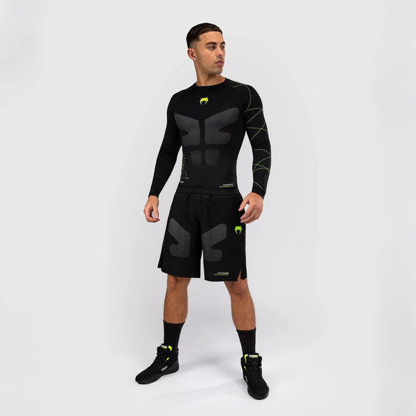Venum Rashguard Training Camp 4.0 z Długim Rękawem Black/Neon Green