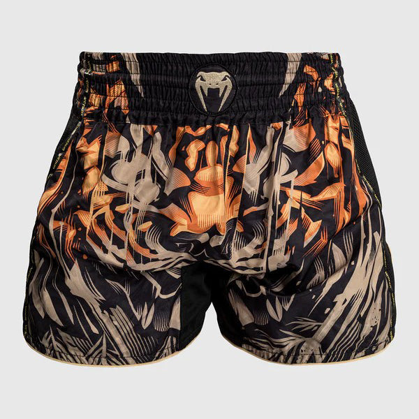 Venum Spodenki Muay Thai Tiger Black/Neon Orange